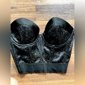 Vintage Black Lace Bustier
